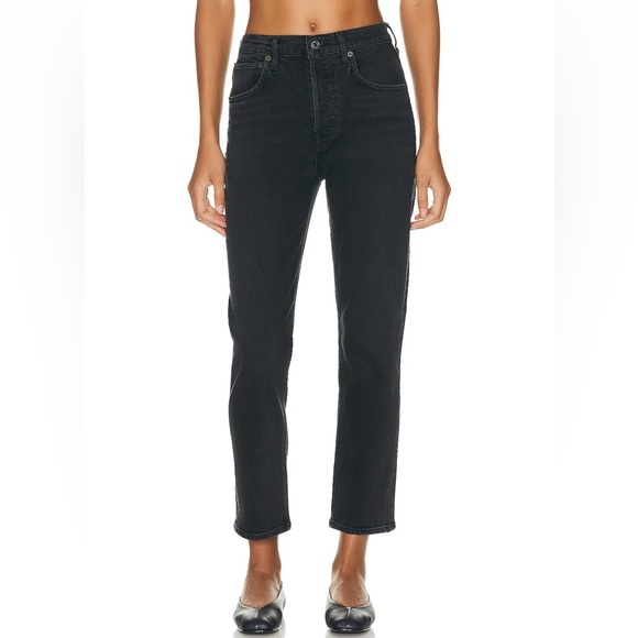 Agolde Riley High Rise Straight Crop (stretch) - Picture 3 of 8